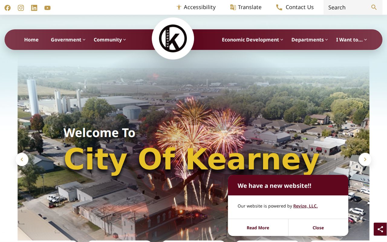 Clay County case lookup context from the official Kearney city government page
