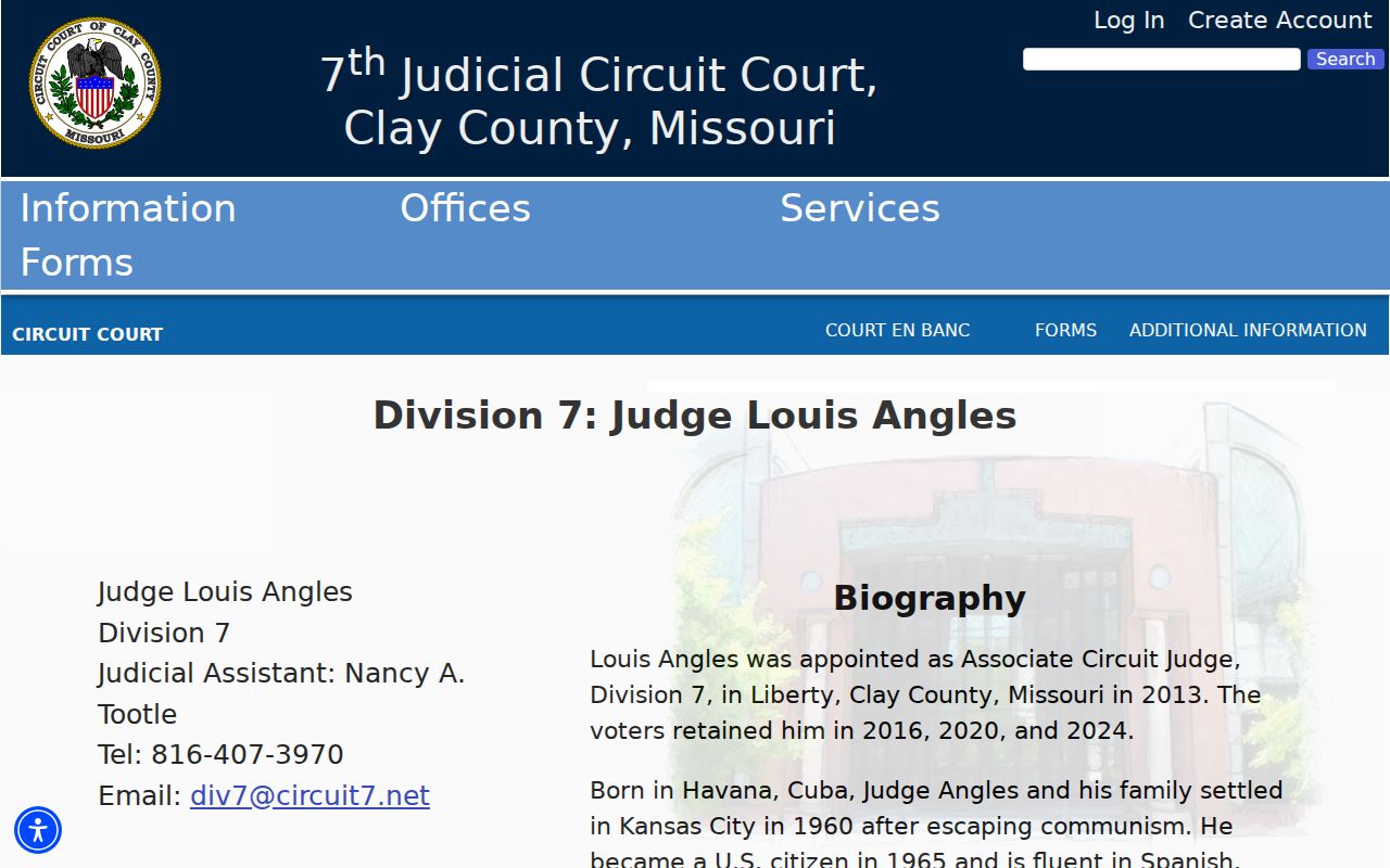 Clay County court date Division VII public schedule for traffic civil criminal and arraignment settings