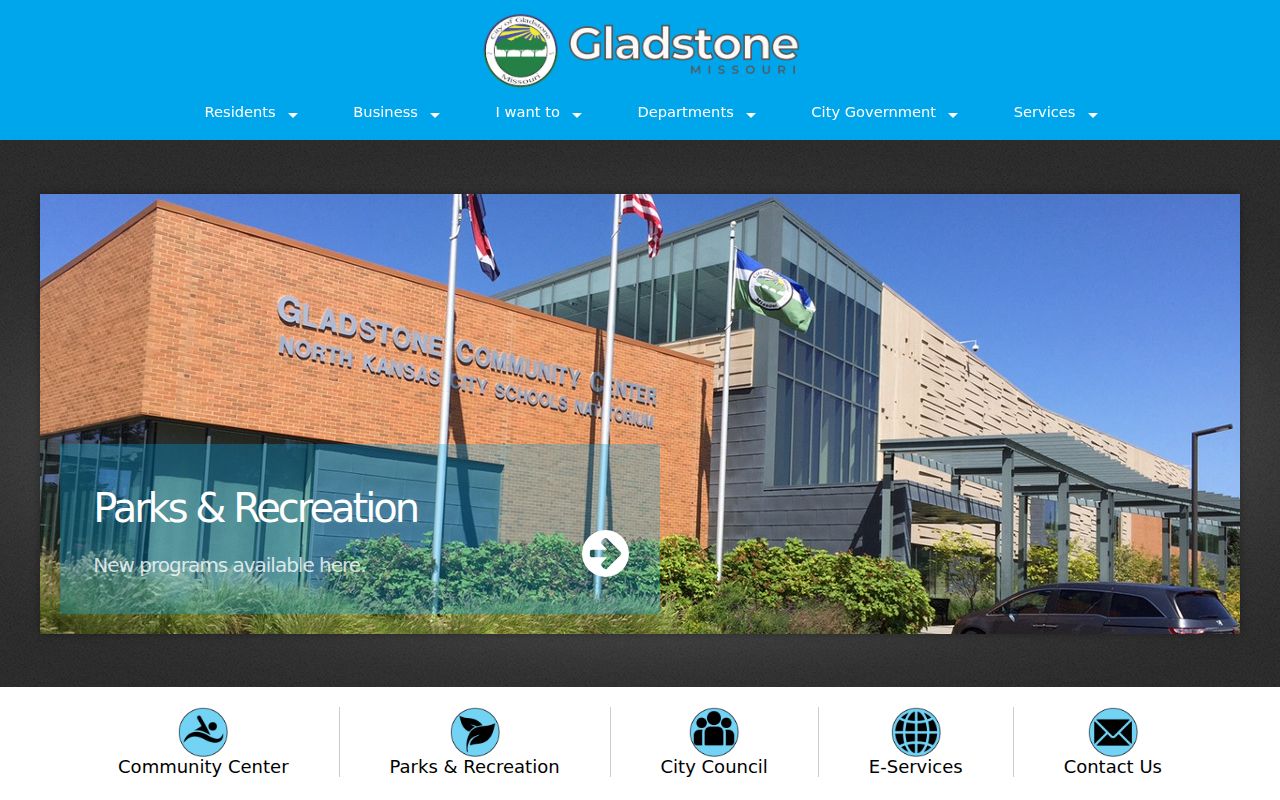 Clay County traffic ticket municipal court context from the official Gladstone city page